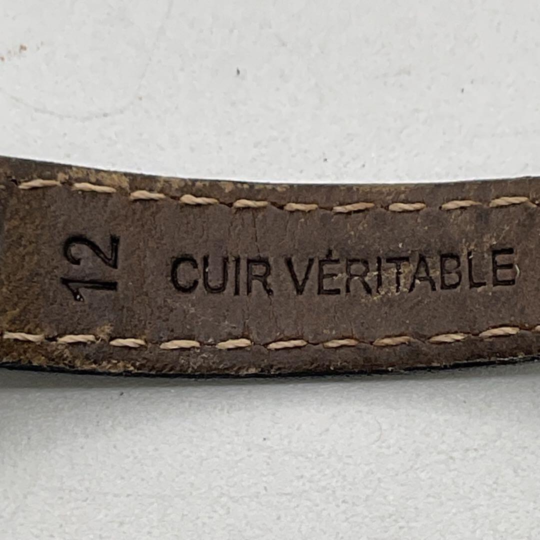 フェンディ QZ/SS 革ベルト 腕時計 シルバー ブラック 不動品