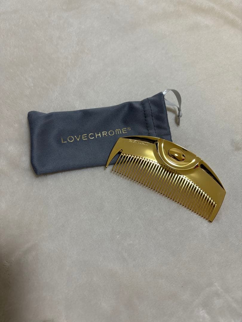 LOVECHROME ゴールドコーム ポーチ付き