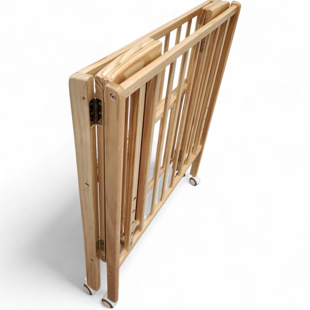 美品 大和屋 liliito リリト ベビーベッド 折り畳み 箱あり 付属品完備