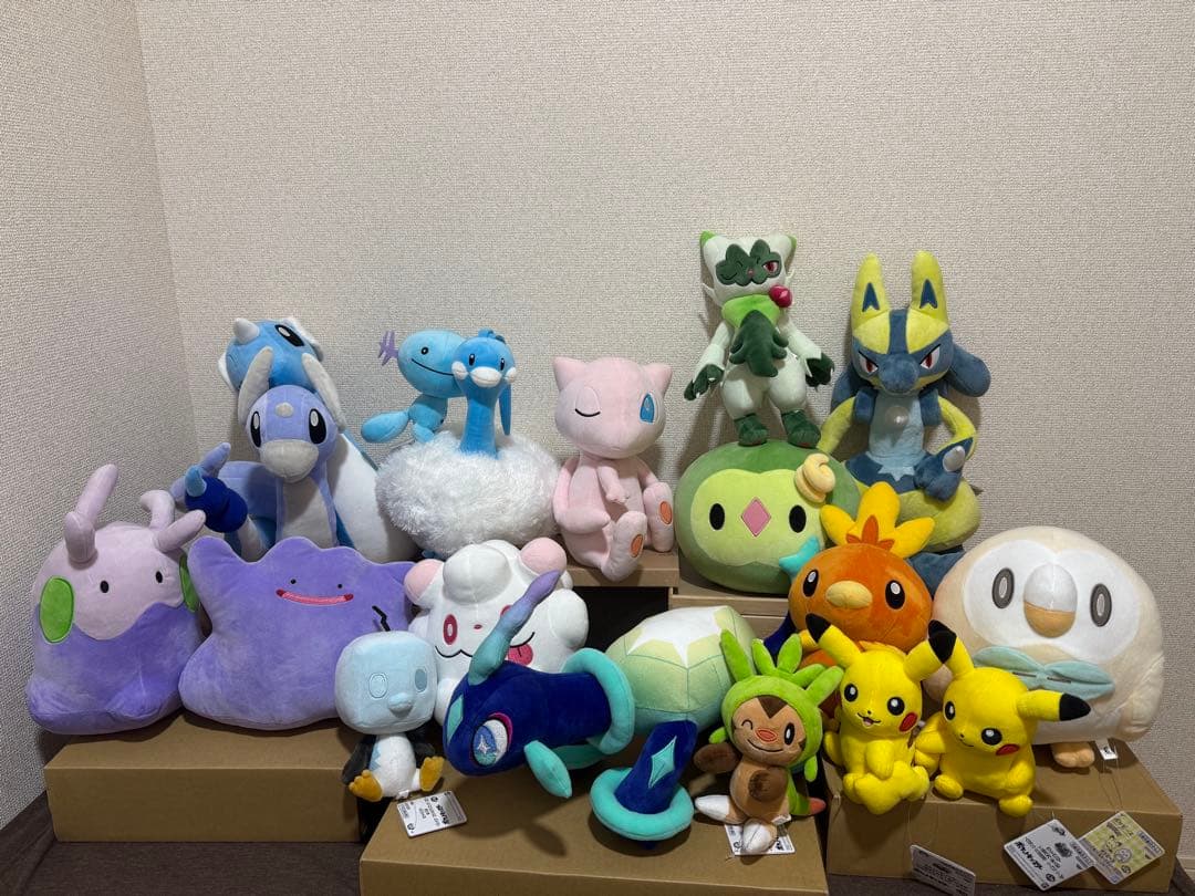 ポケモン ぬいぐるみ18体セット　ヌメラ　メタモン　ニャローテ他　まとめ売り