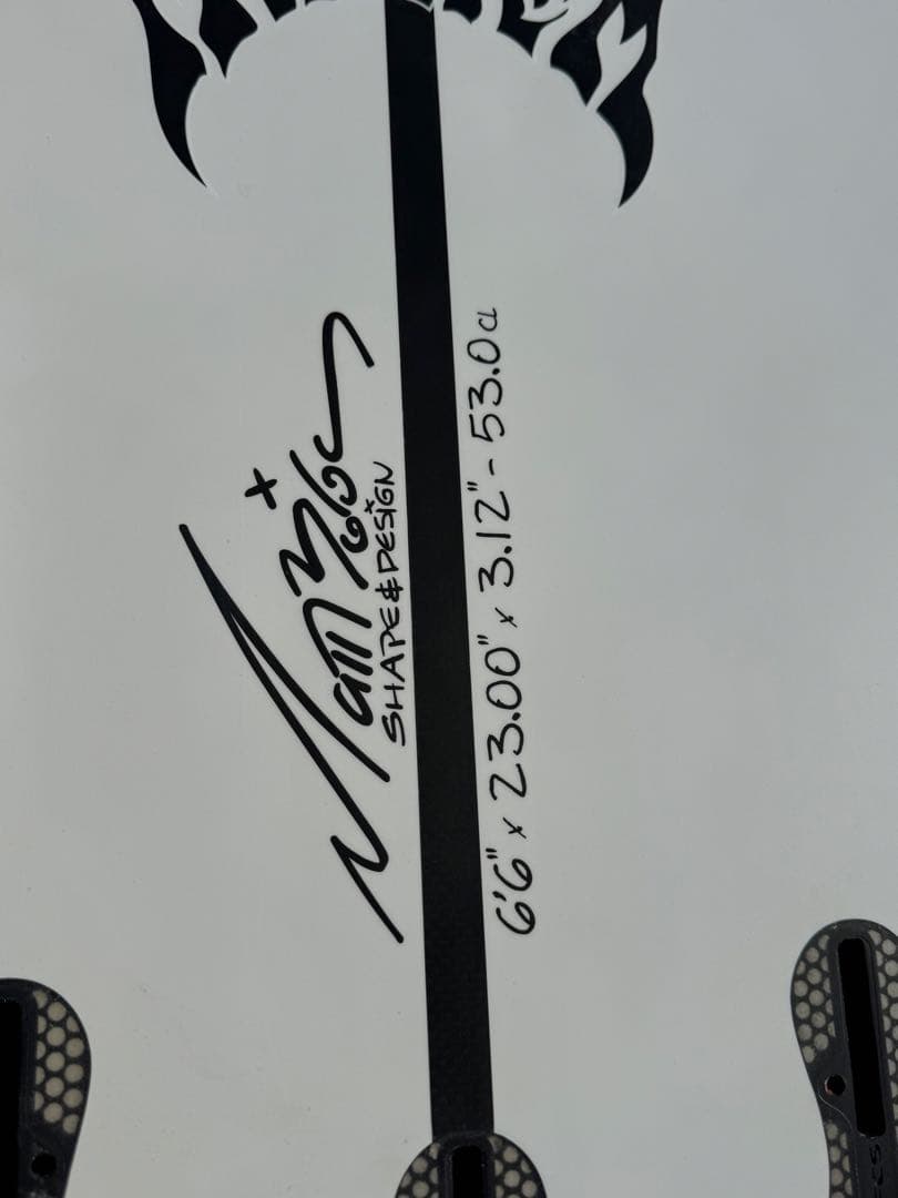 プラセボサーフボードRE-LOADED（リローデッド）53L 6'6\"