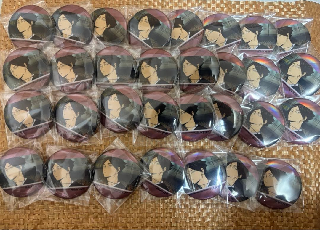 ハイキュー　角名倫太郎　場面写ギラギラ缶バッジ