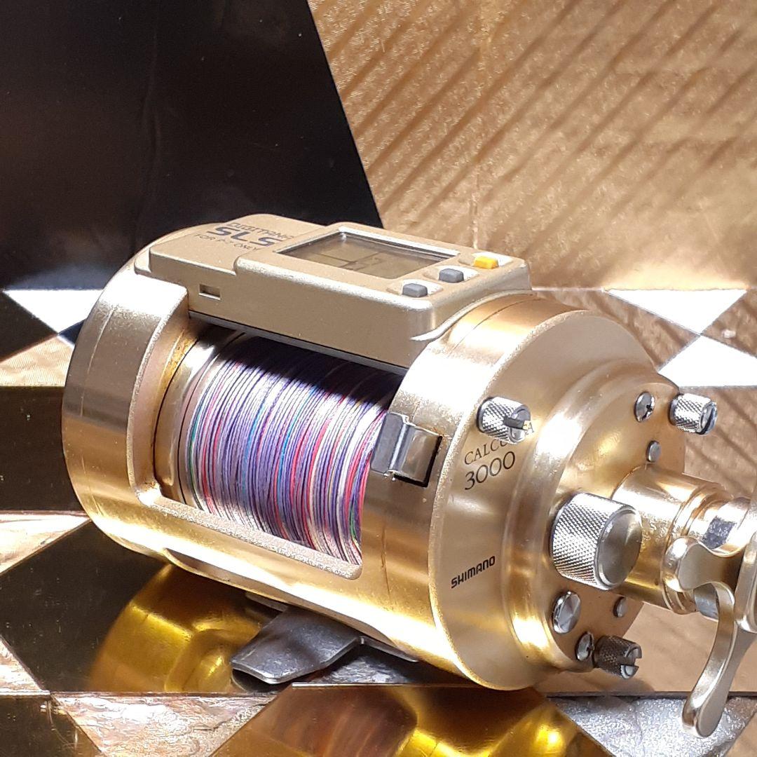 シマノ カルカッタ デジタナSLS 3000 船用 タイラバ ベイトリール 美品