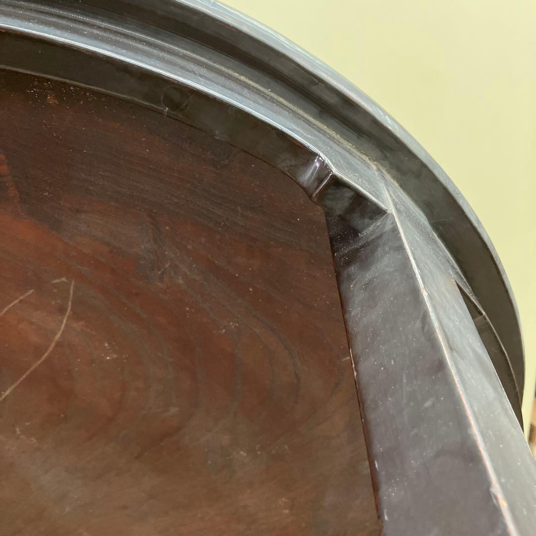 4F 木製 円形 ローテーブル 座卓 ちゃぶ台 アンティーク ヴィンテージ