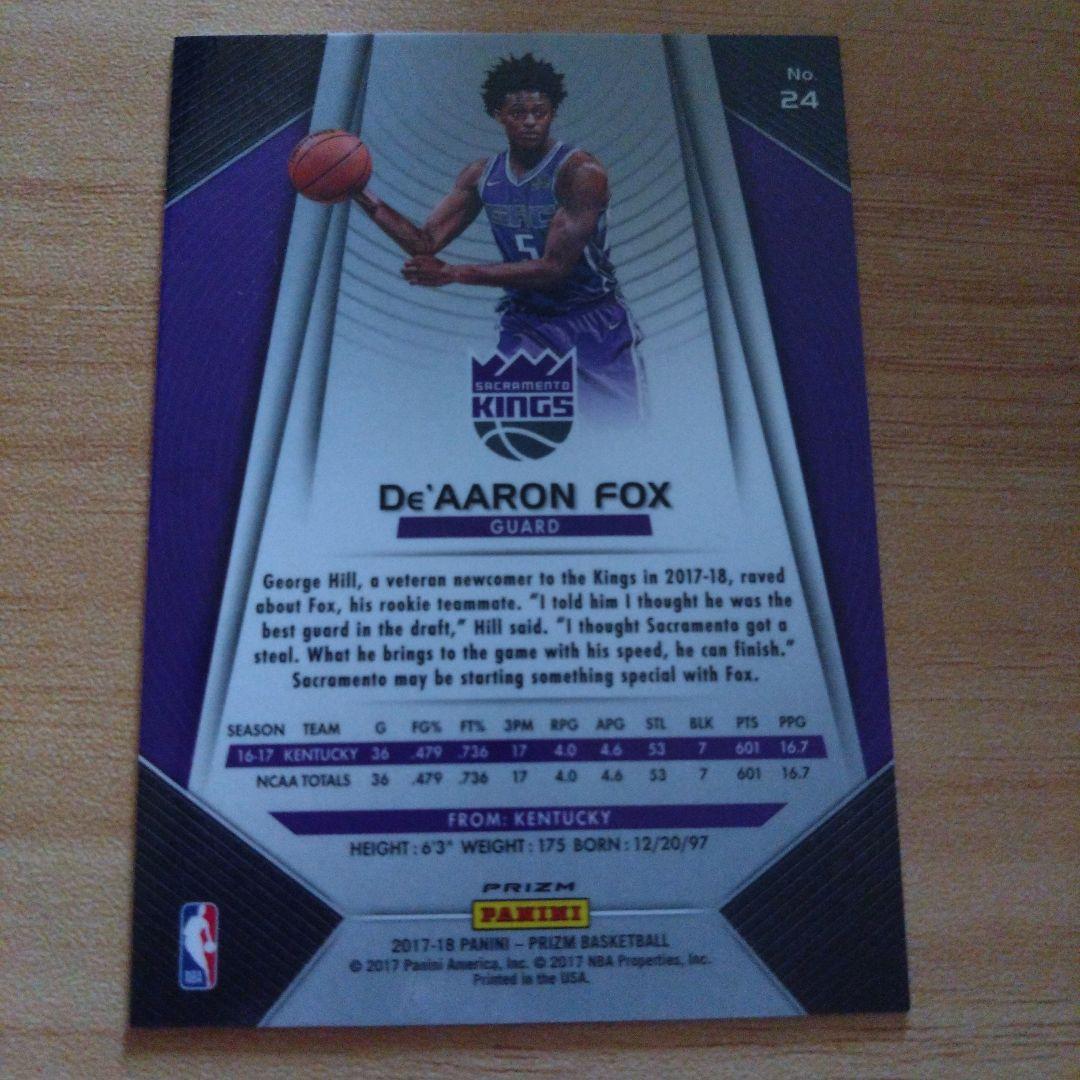 NBA 17/18 Prizm ディアロンフォックス ルーキーシルバープリズム