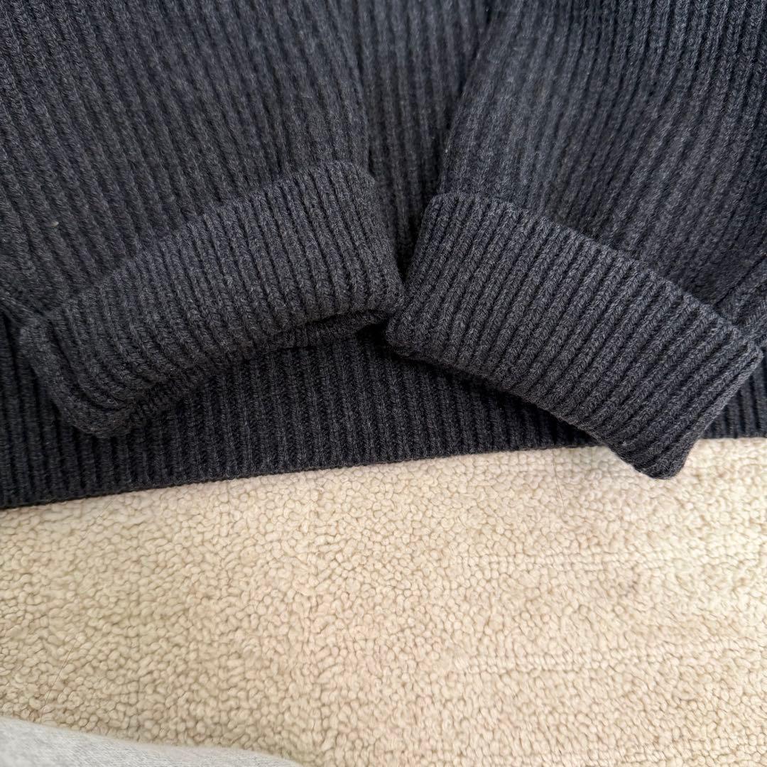 オーラリー　SUPER FINE WOOL RIB KNIT BIG ニット