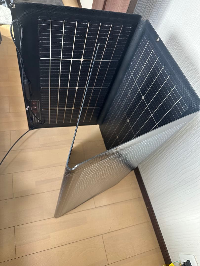 EcoFlow エコフロー　220W 両面受光　ソーラーパネル　延長ケーブル付