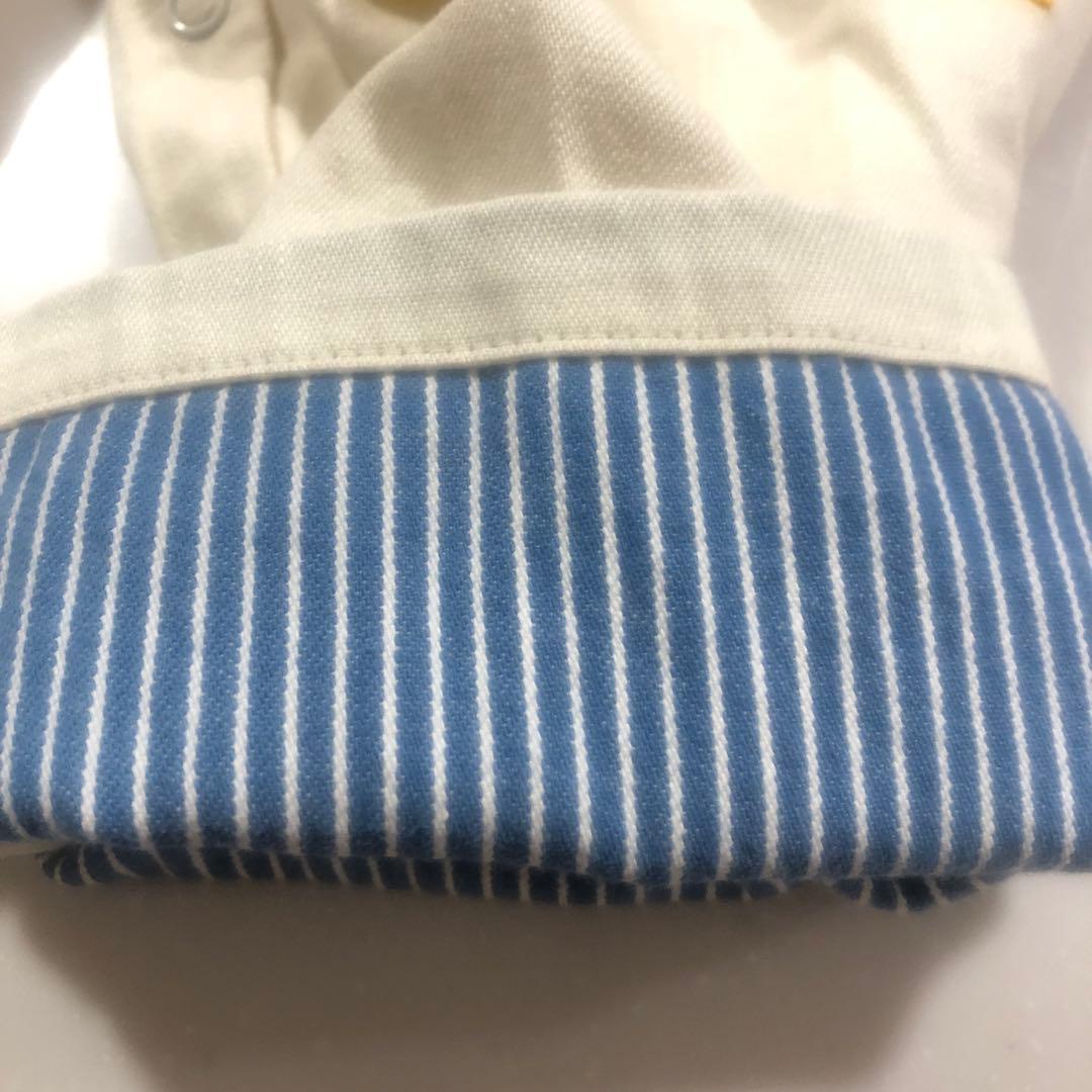 ミキハウス オーバーオールクリーム色M80〜90 定価27500円