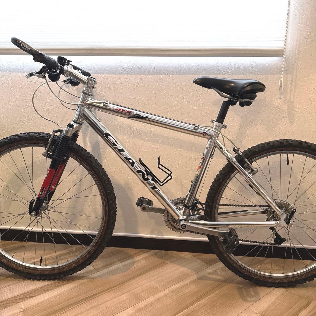 【直引取もOK】GIANT ATX 890 アルミ 26インチ MTB シルバー