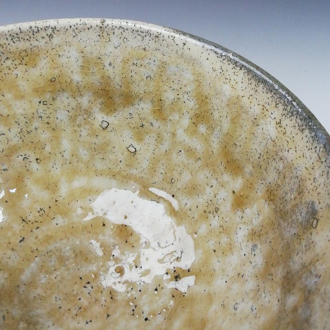 Ｔ８８　茶碗　『灰釉茶碗』『有岡保行作』　共箱　抹茶碗　茶道具