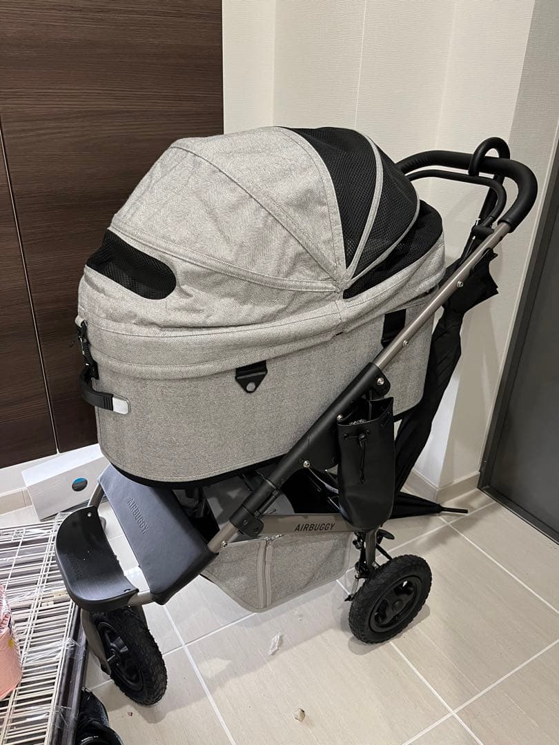 エアバギー　ドーム3 ツイード　グレー　ラージ