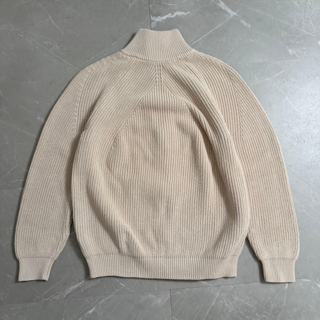 美品　BATONER バトナー　シグネチャー　ドライバーズニット　ダブルジップ