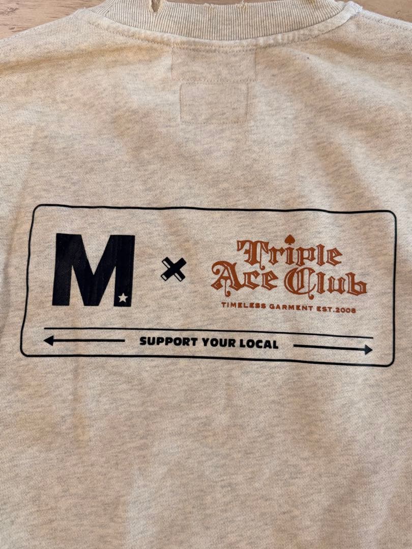 M Triple ace club コラボ　スウェット