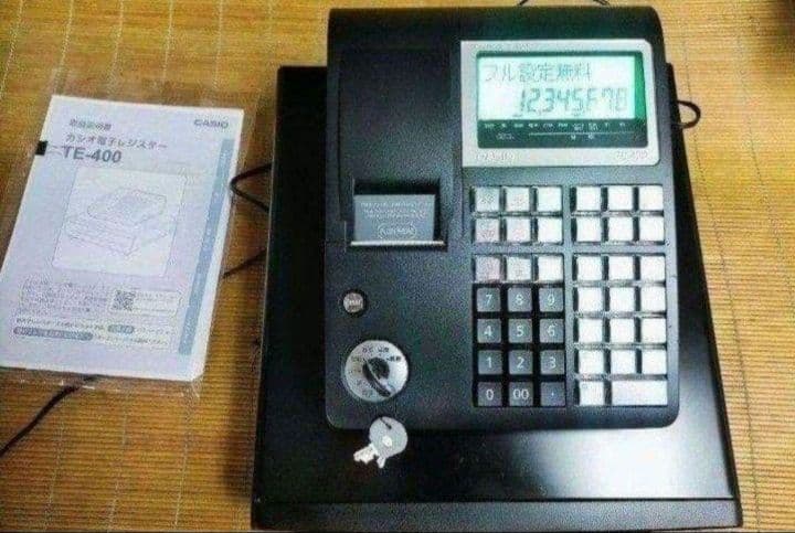カシオレジスター　TE-400　フル設定無料　PC連携売上管理　0808433