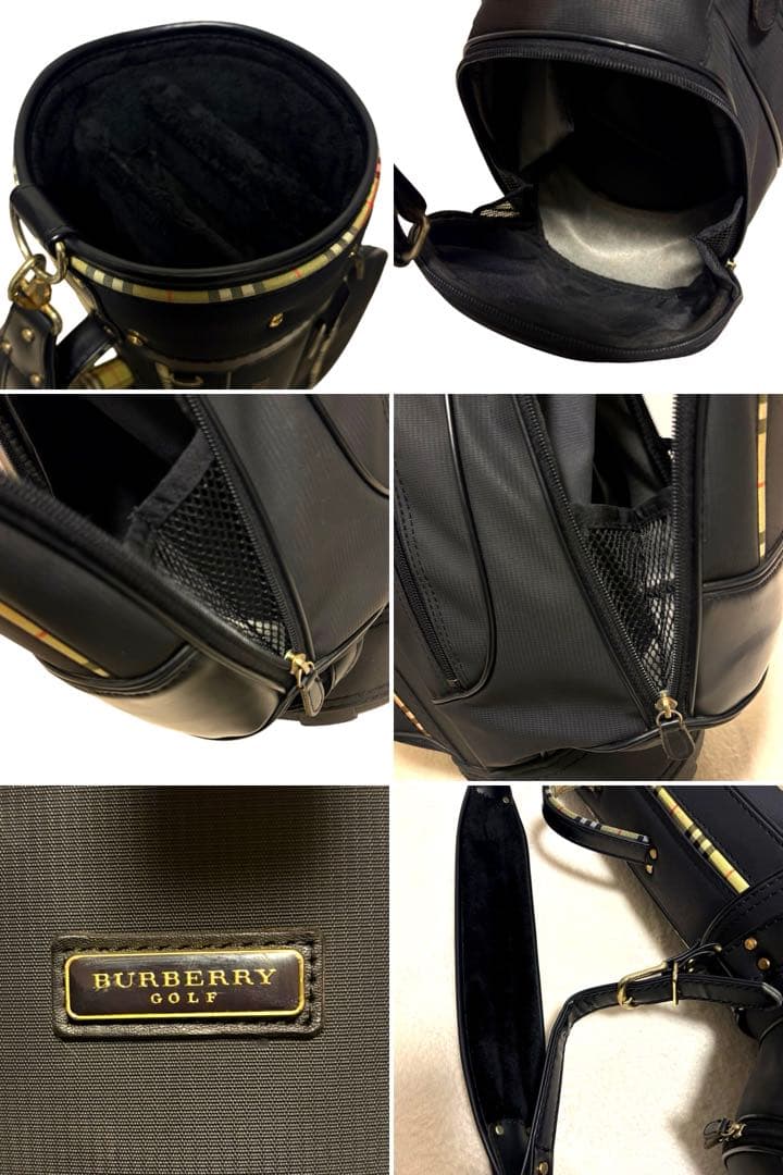 美品　BURBERRY ゴルフバッグ キャディバッグ　ノバチェック　ブラック