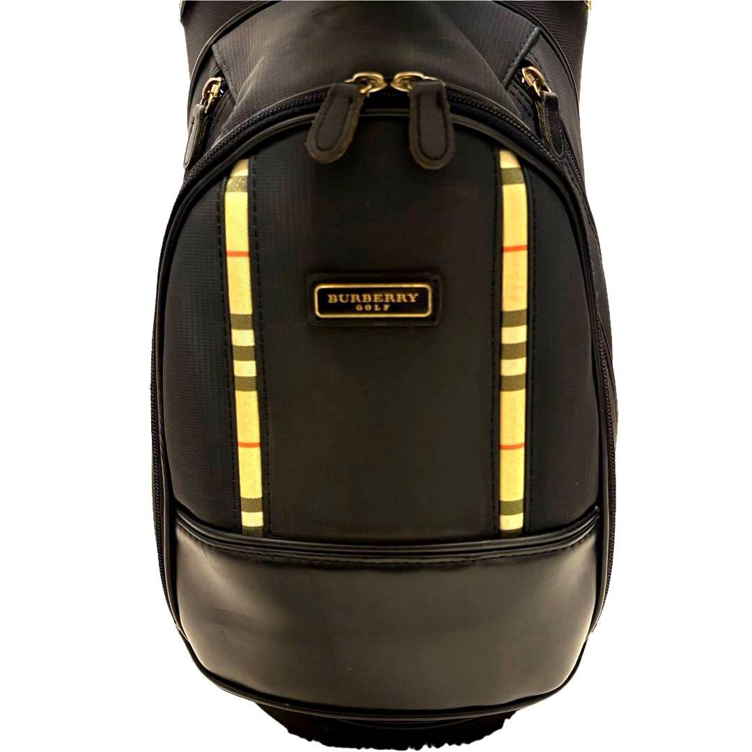 美品　BURBERRY ゴルフバッグ キャディバッグ　ノバチェック　ブラック