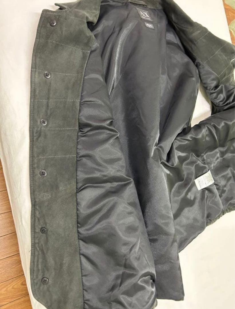 ARMANI EXCHANGEスエードベスト山羊革