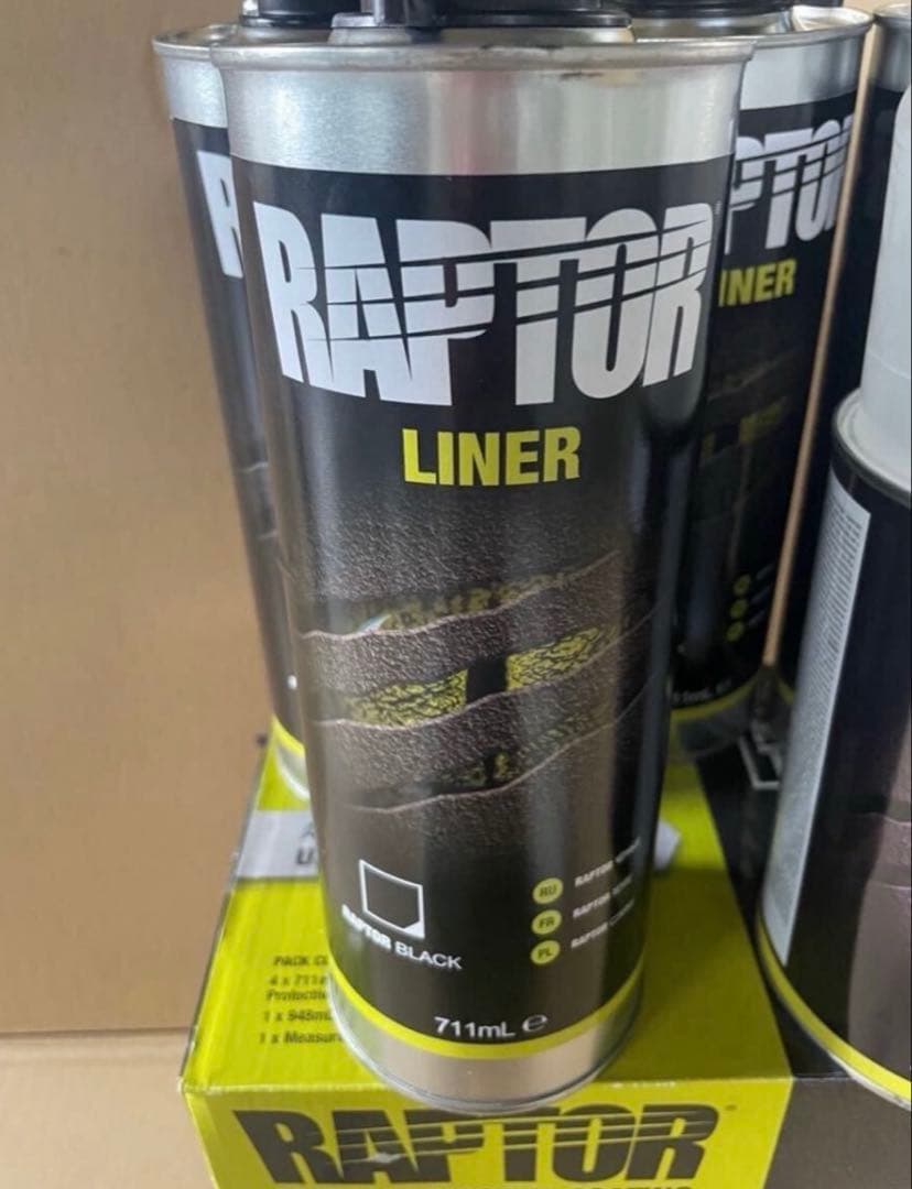 ラプターライナーブラック4本セット