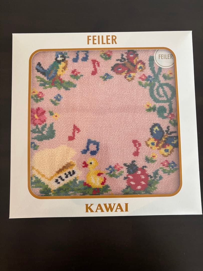 【新品】FEILER KAWAII タオルハンカチ ピンク