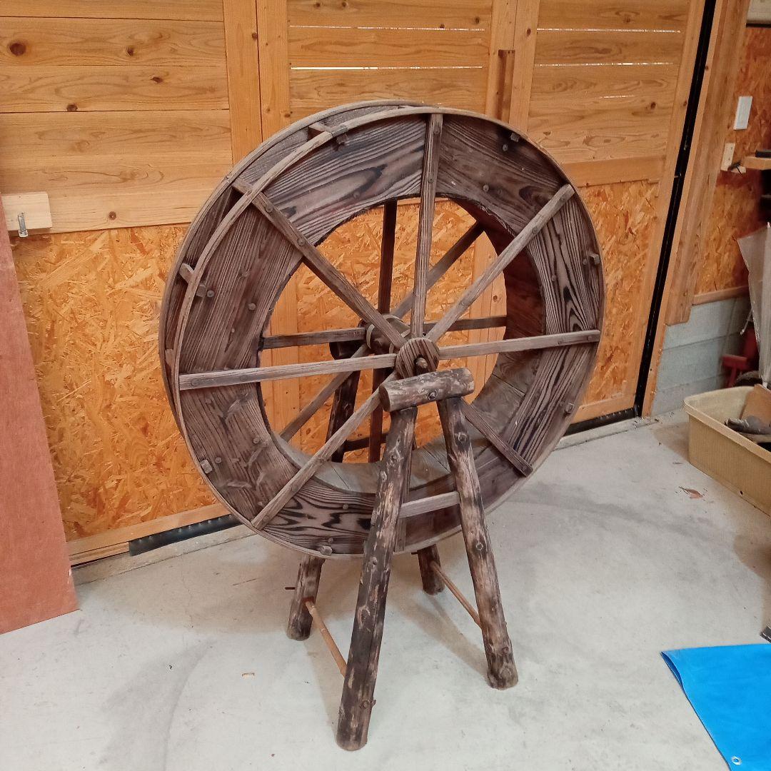 木製の車輪 水車 インテリア装飾用