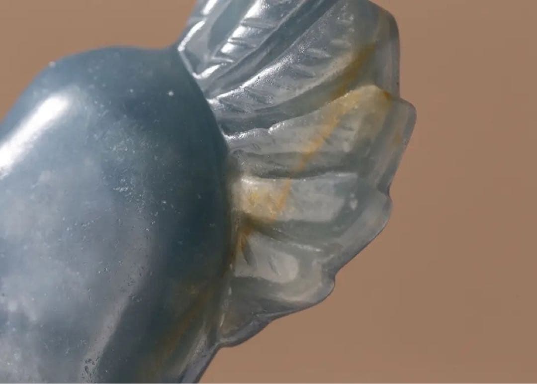 【天然石】ブルーカルサイト ハートウィング