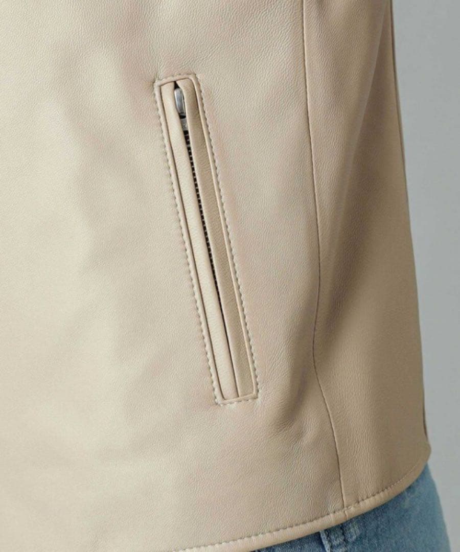 RIVE DROITE リヴドロワ レザージャケット ノーカラー ライダース