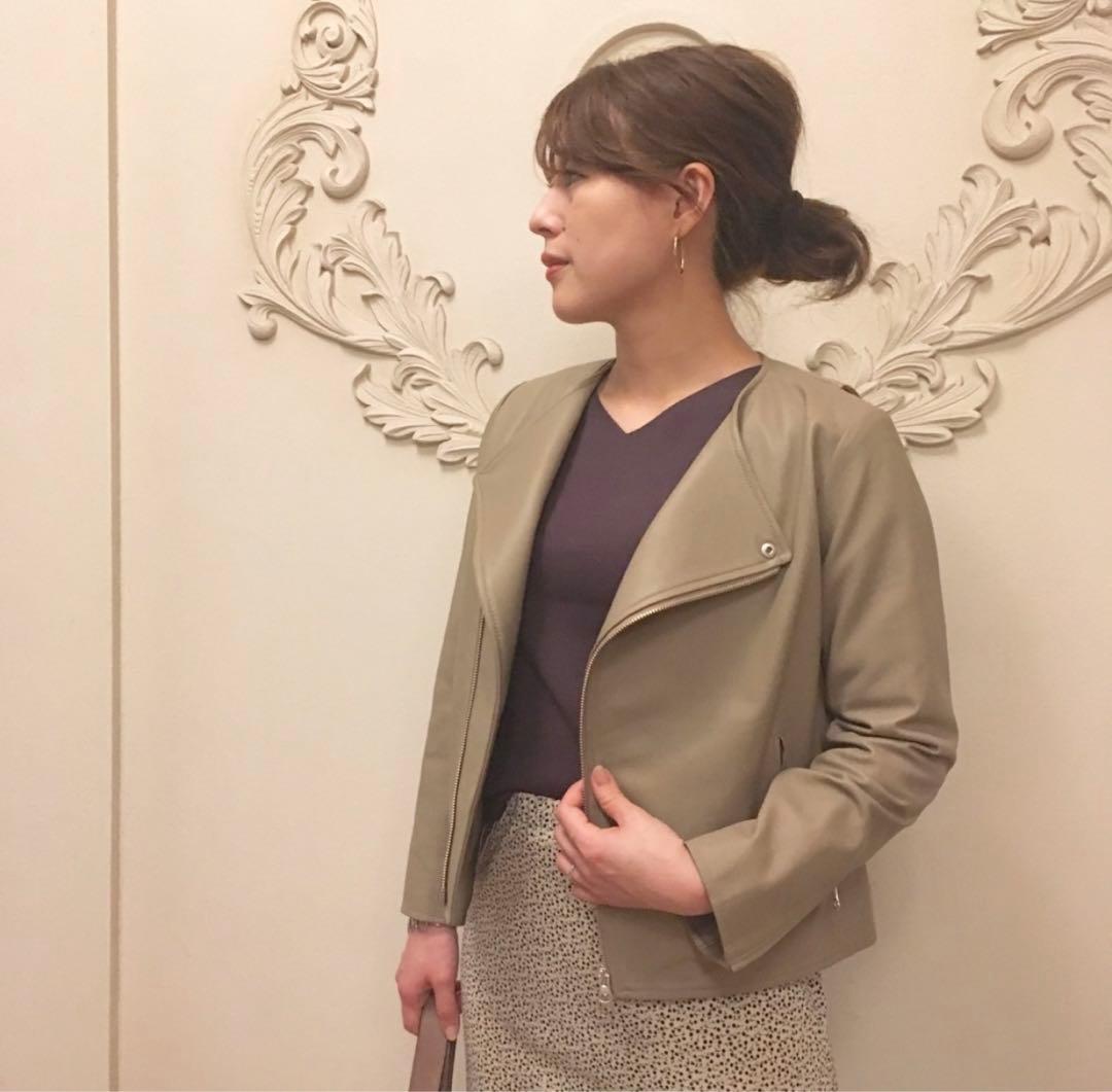 RIVE DROITE リヴドロワ レザージャケット ノーカラー ライダース