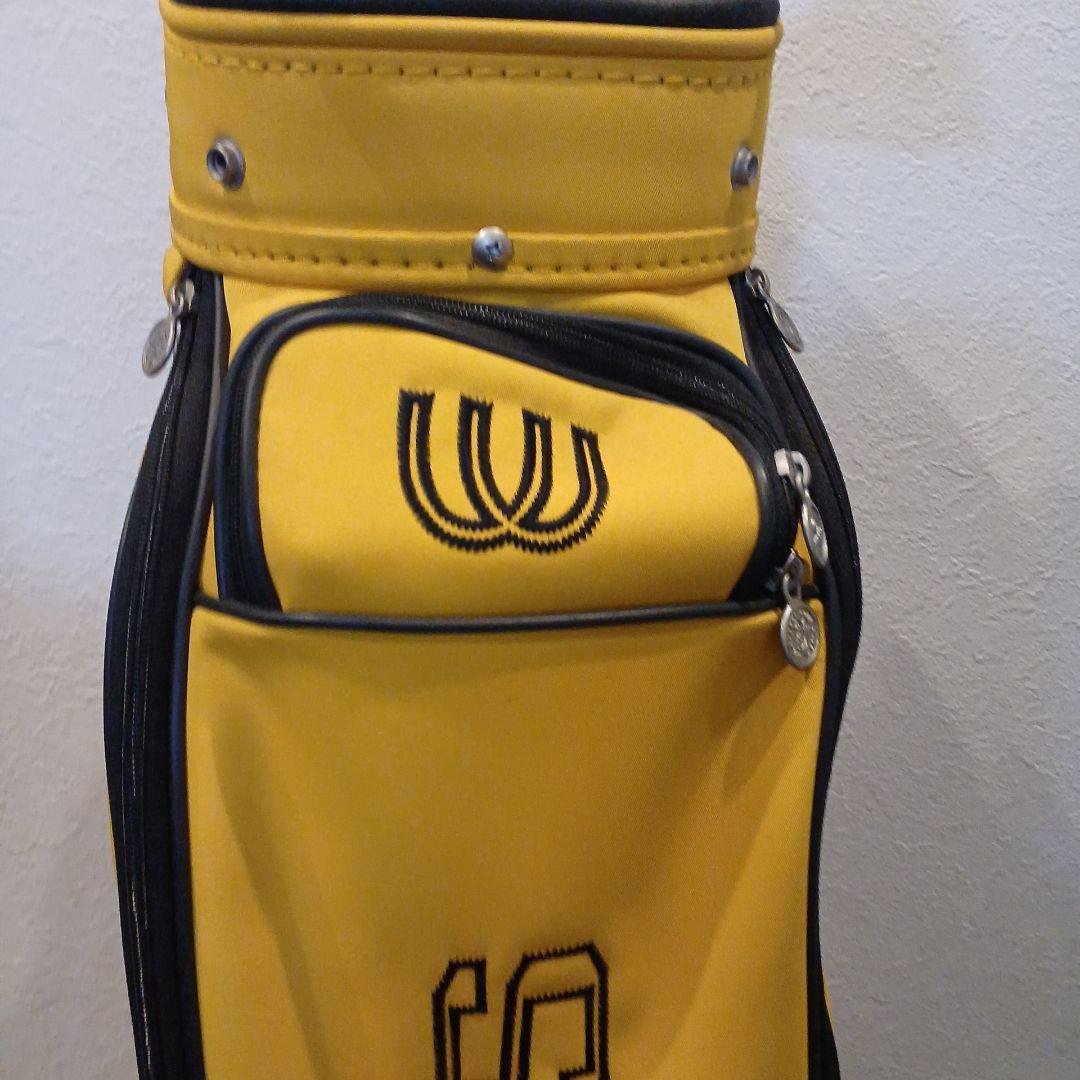 イエローカラー キャディバッグ　クラブ　レディース