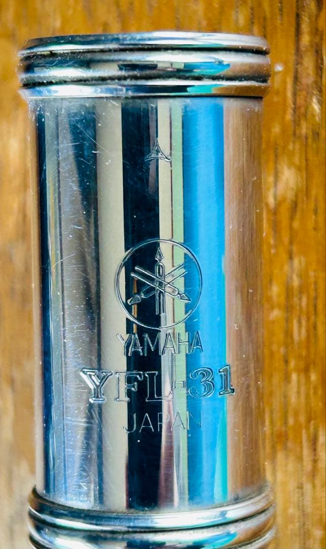 頭部官銀製フルート ケース付き　ヤマハYFL31