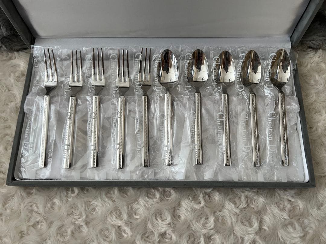 ディオール カトラリーセット　スプーン＆フォークセット〈10本セット〉ケースなし