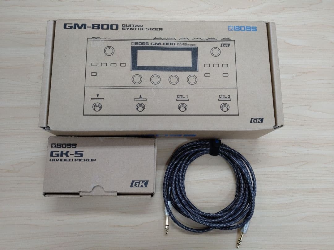 ギター・シンセサイザー　BOSS GM-800 + GK-5 + BGK-15