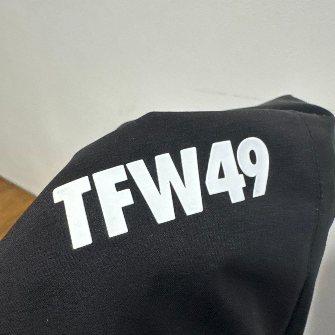 美品　TFW49 ロングパンツ　Lサイズ　ブラック　裏地付き