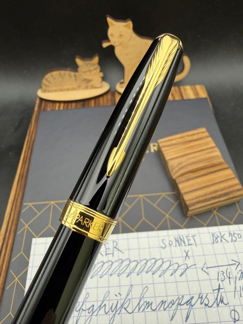 PARKER 万年筆 ソネット ラックブラックGT 18K X