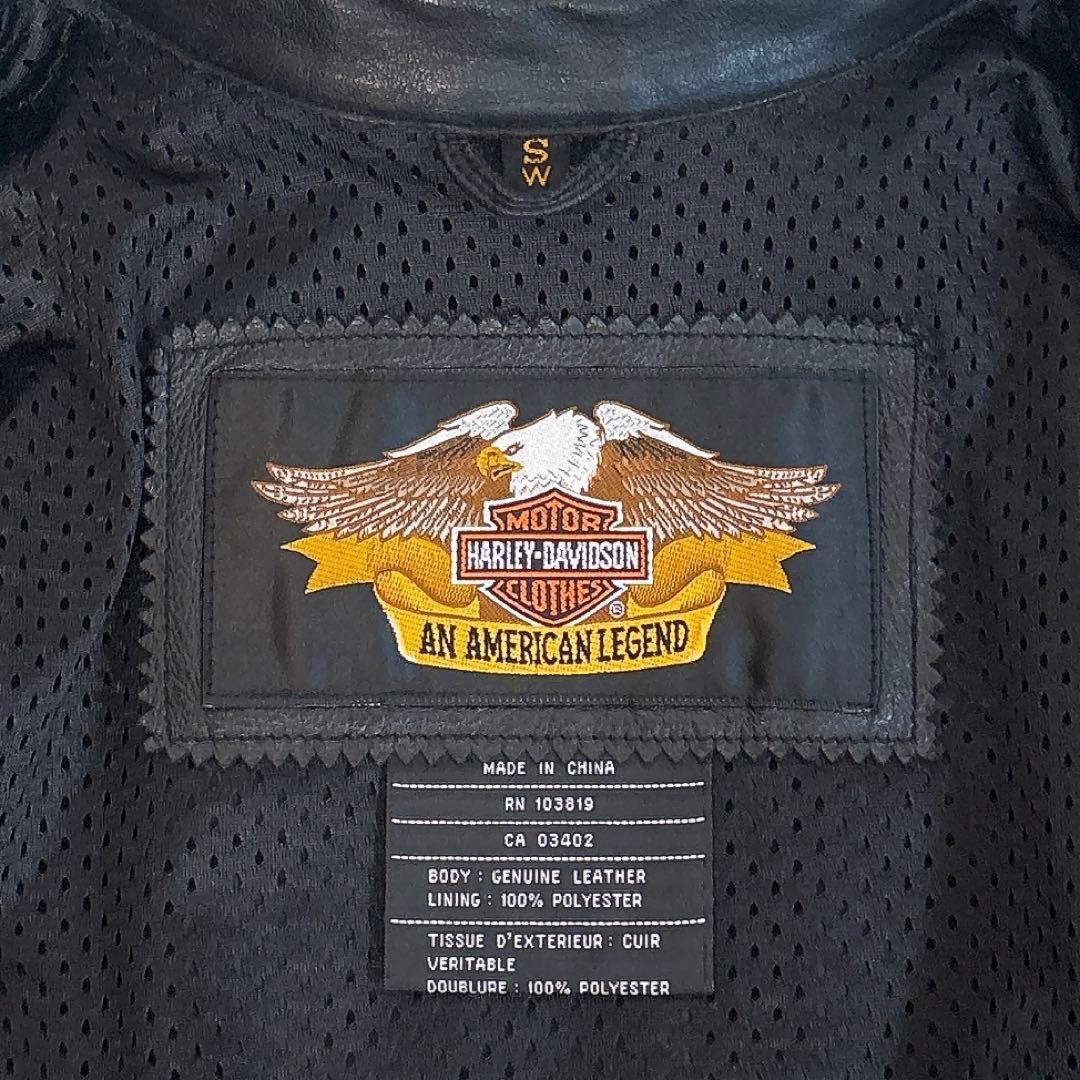 ✨美品✨ ハーレーダビッドソン シングルライダース レザージャケット 立体ロゴ