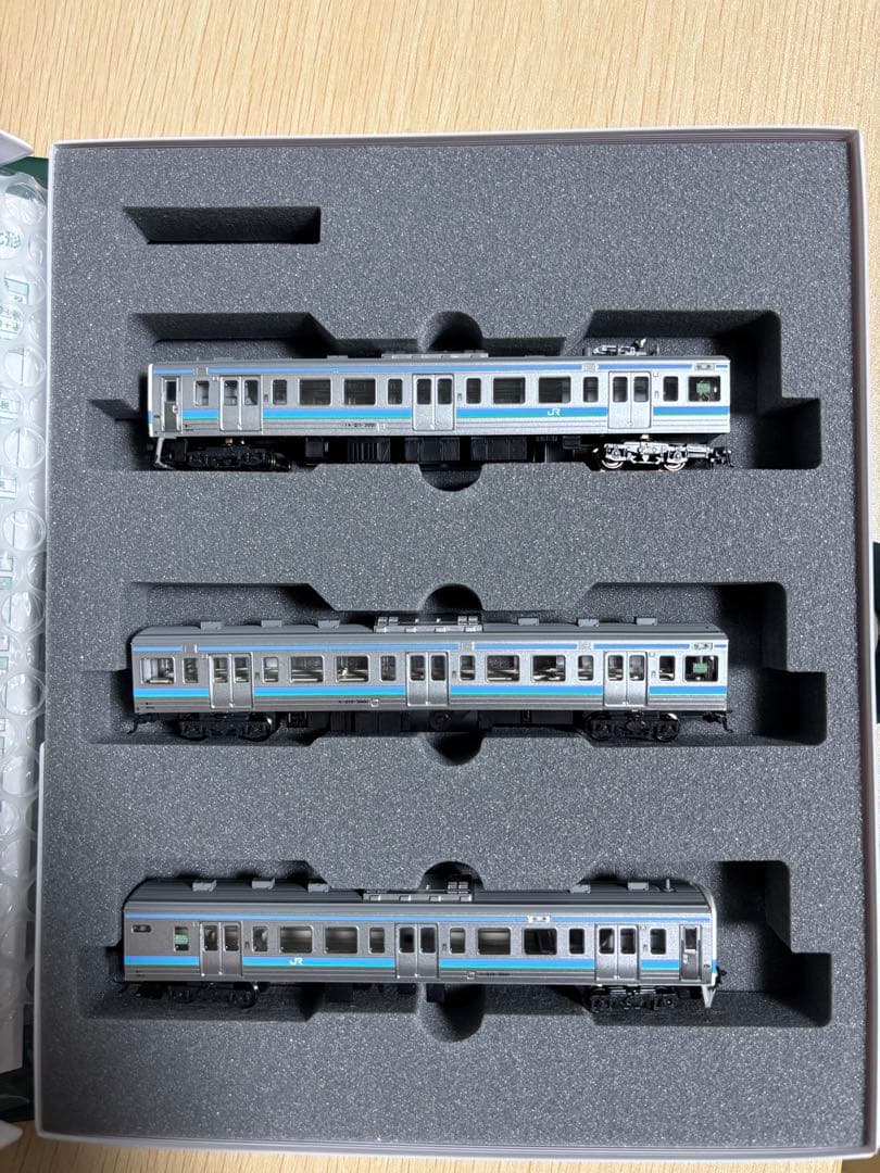 KATO 211系3000番台 長野色(スカート強化形) 3両セット　室内灯付済