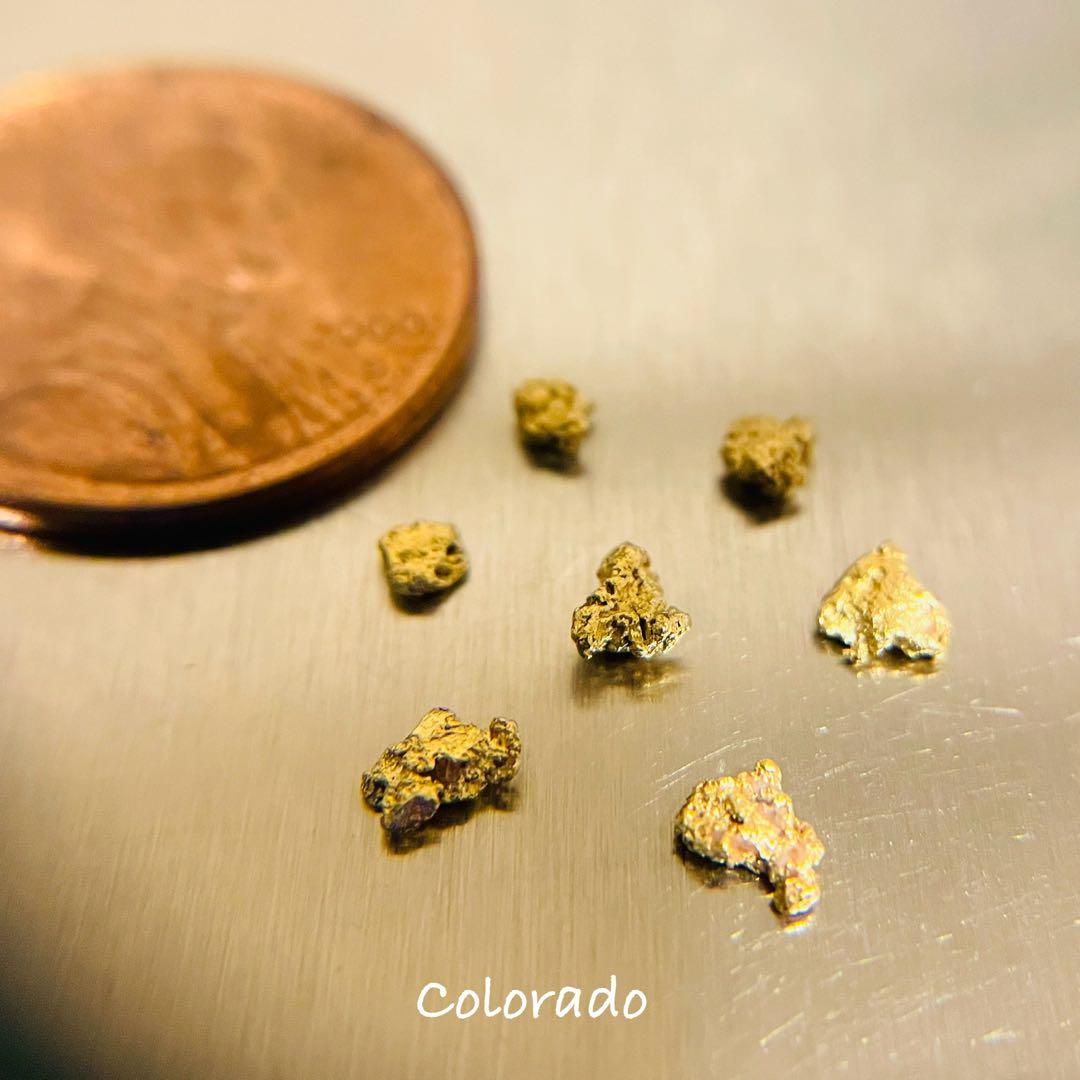 Gold nuggets 自然金 Colorado 0.5g (1)
