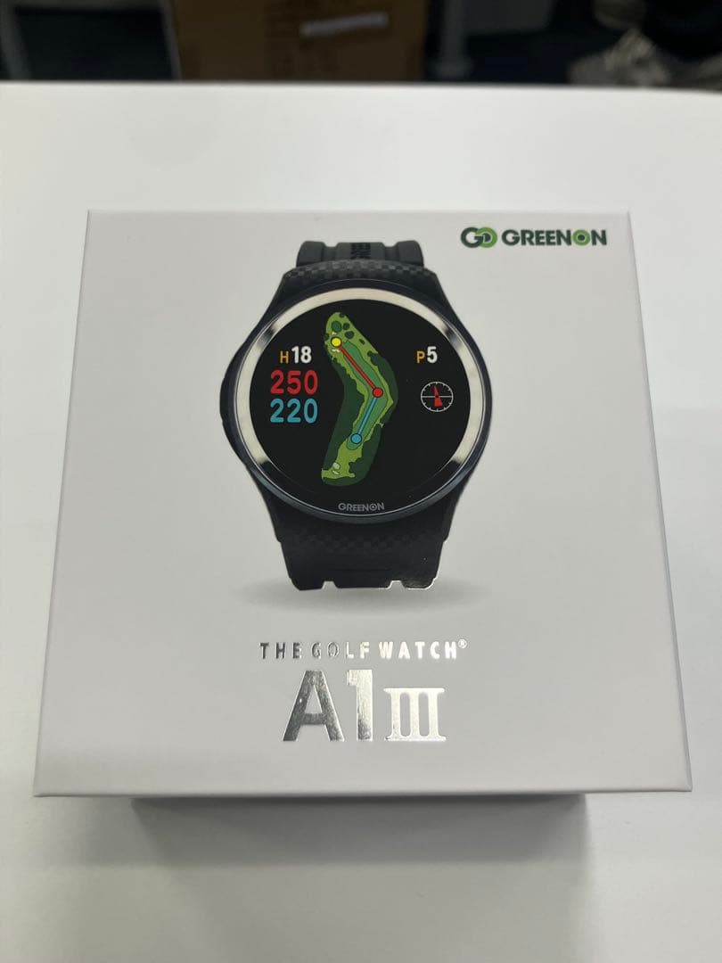 【新品未使用】ゴルフウォッチ A1- IIIグリーンオン【１年間メーカー保証付】