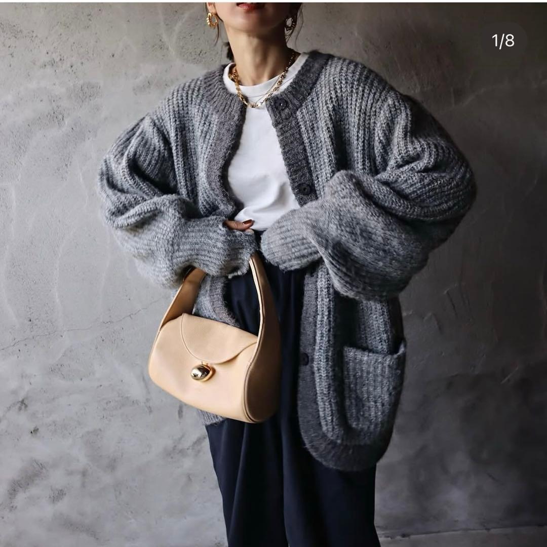 _epa_ グレー カーディガン