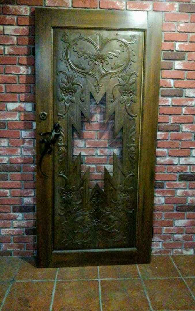 ★ オルテガ デザイン ビンテージ メキシコ 扉 木製 手掘り