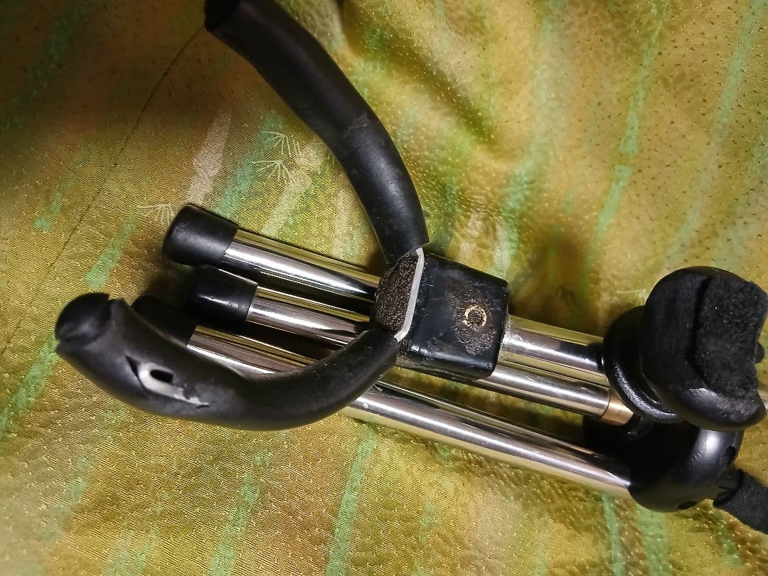 カーブド ソプラノサックス　ノーブランド良品　ブラック　スタンド付属！