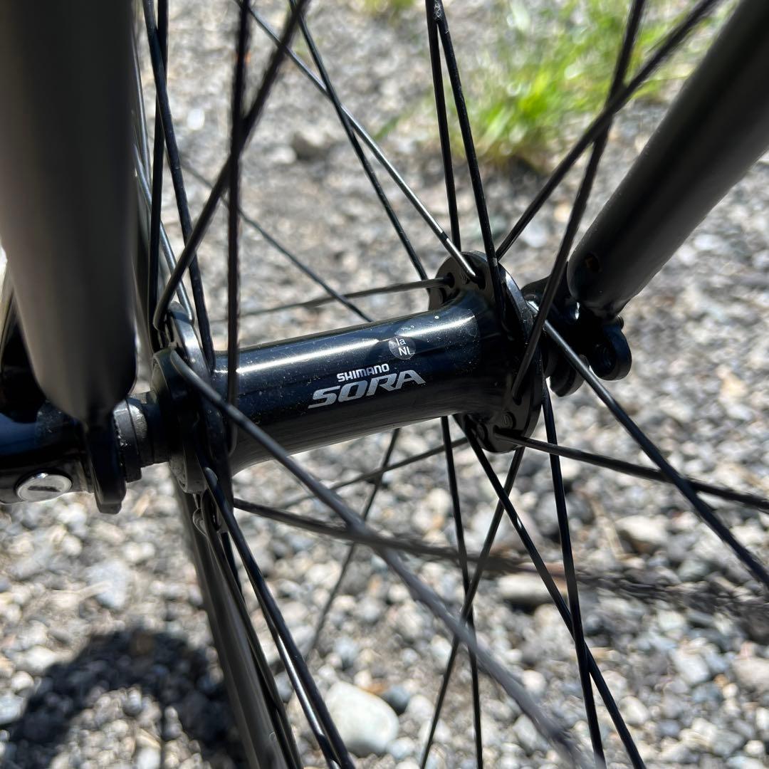 【引取限定】クロモリ ロードバイク SORA コンポ マットブラック 黒