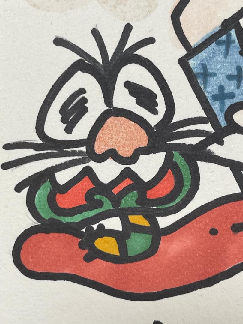 【黄色さま専用】おそ松くん【イヤミ】バシェッ＆ムシェーッセット　直筆サイン色紙