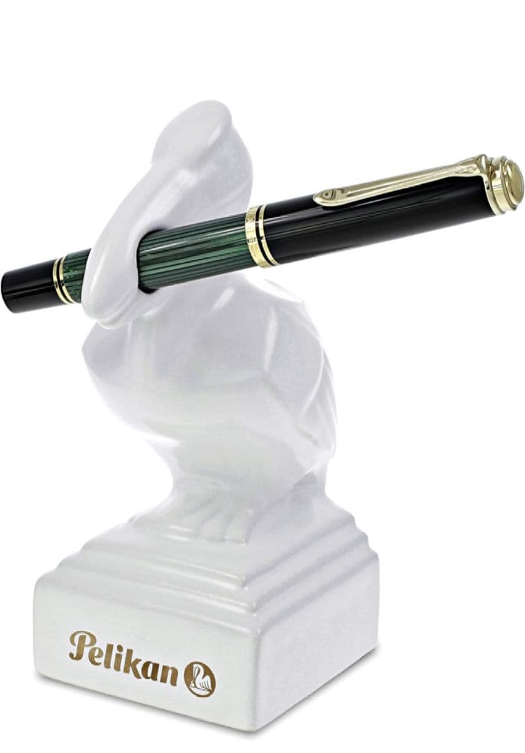【希少】　Pelikan ペリカン　ペンスタンド陶器製 ホワイト