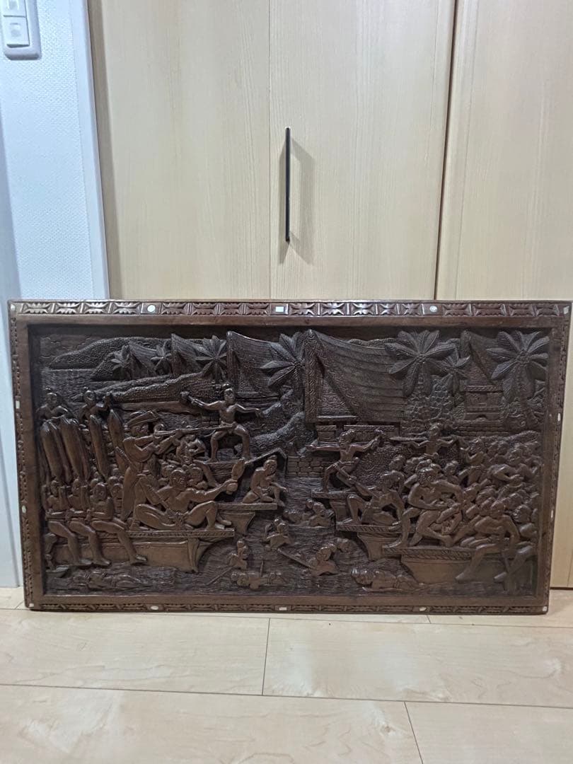 ストーリーボード　パラオ国立美術館購入　木彫り