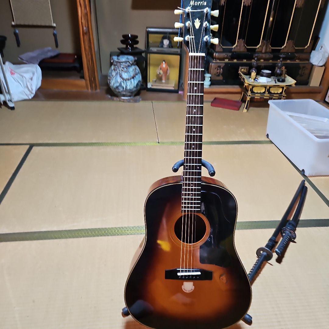 ヴィンテージモ-リスWG-30トップ単板希少ギター良い音色です