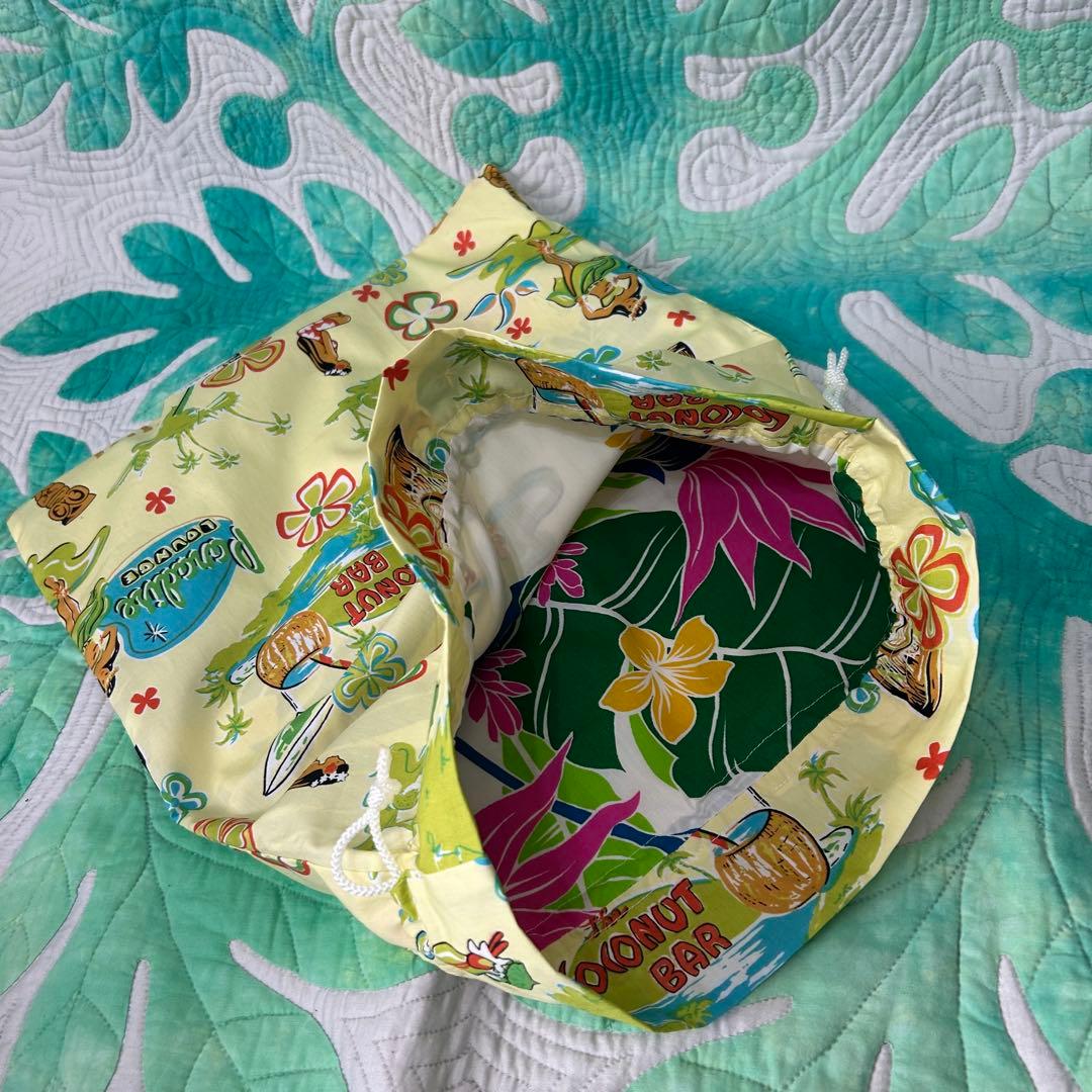 にゃー様　ハワイアンバッグ　イプケース　巾着