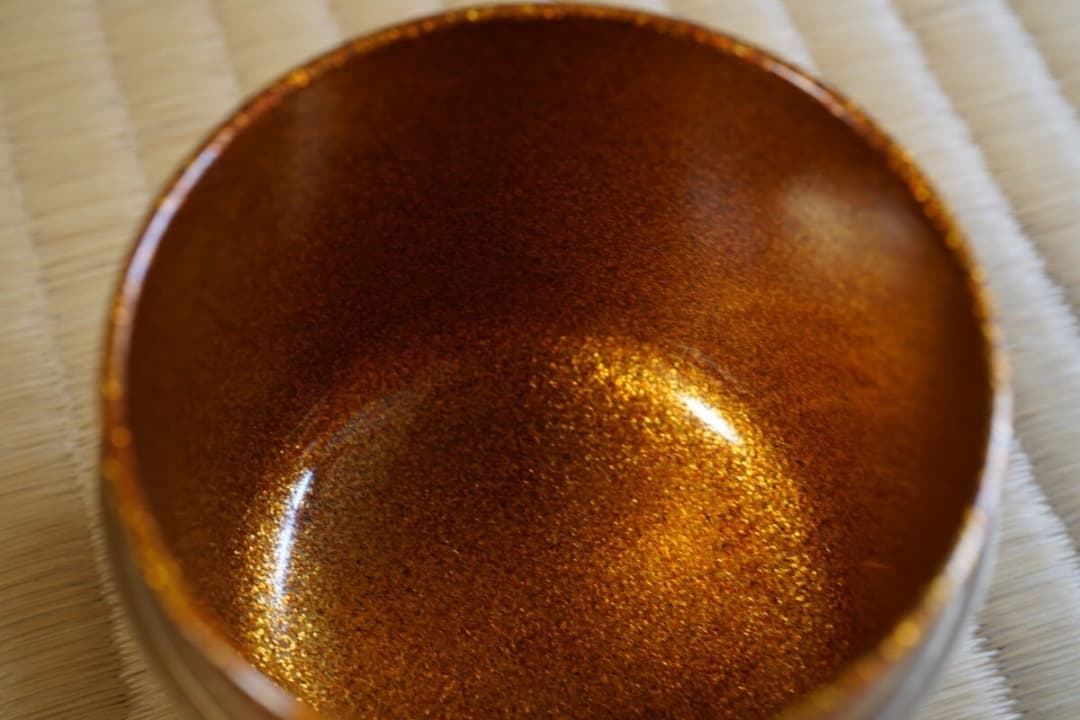 吉田 華正　柳蒔絵 大棗　而妙斎 ／梨子地　 茶道具 即中斎 惺斎 宗哲 近左