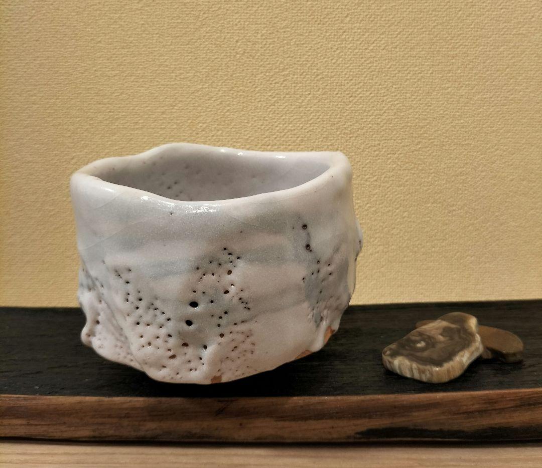 志野焼　抹茶茶碗