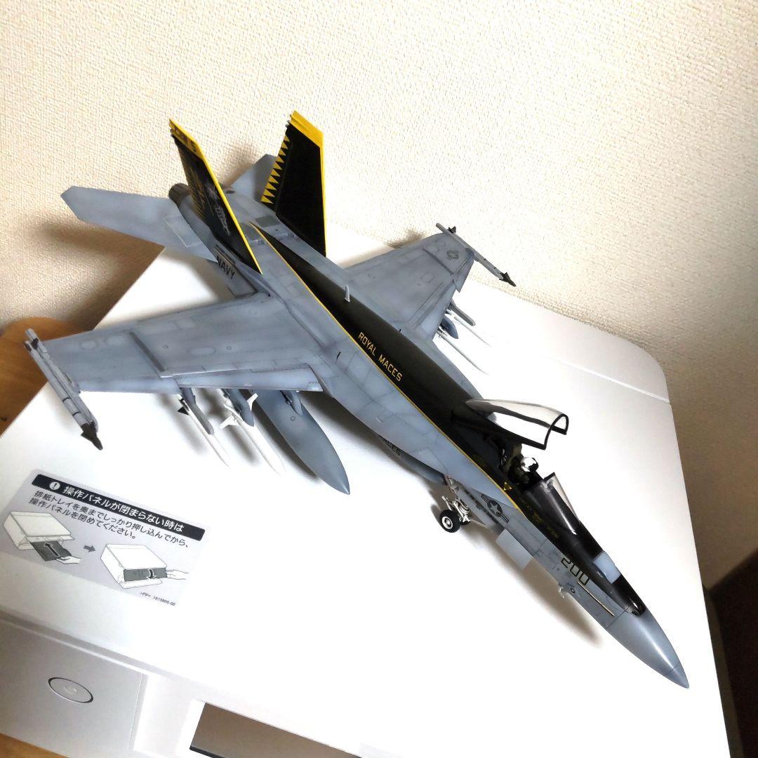 戦闘機プラモデル完成品1/48F-18スーパーホーネット