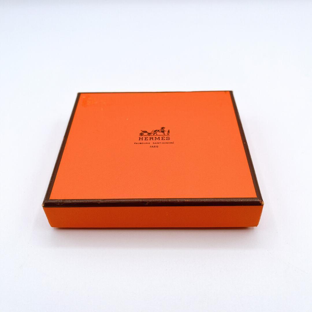 HERMES エルメス ミニクロシェット チャーム シルバー レザー ブラック